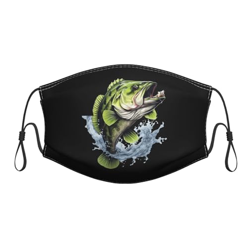 Piguncle Bass Fish Premium Masks Breathe Easy Stay Black