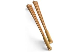 Set of 2 Natural Bamboo Self Massage Tools: Broom and Hammer, Relaxation and Beauty