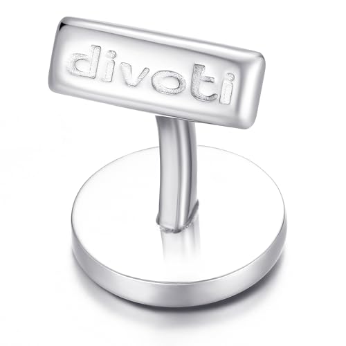 Mancuernillas Divoti de Acero Inoxidable para Hombre miniatura 4