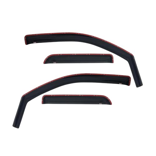 Westin Wade 72-37487 in-Channel Wind Deflectors, Smoke Tint, (4-Piece Set)