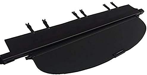 Cubierta de carga actualizada para Nissan Rogue SV SL 2014-2018 2019 2020 retráctil para maletero negro (no apto para Rogue Select, no hay espacio