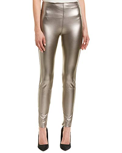 Lyssé Women's Jones Vegan Leather Legging, Metallic, L