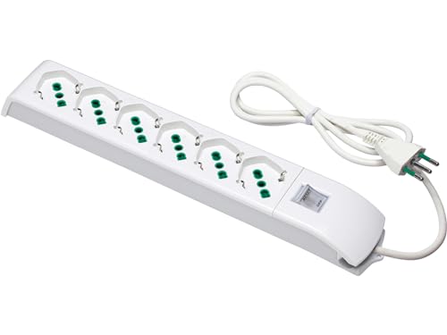 Prolonge MULTIUSAGE 3X0,75 6P bloc multiprise interrupteur FME