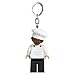LEGO Minifigures Large 3 Inch Tall Figure Keychain Light - Female Chef (KE218H), Bag Charm, Flashlight