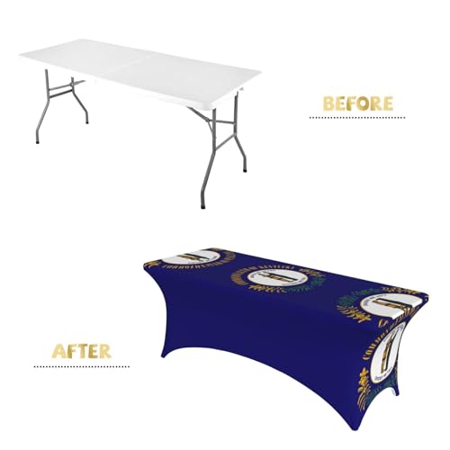 Nappe extensible Kentucky lavable en machine pour table 1,8 m - 5