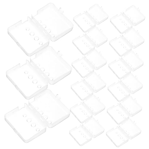 SOPOTUTU 20個 歯ブラシヘッドカバー 携帯用防菌キャップ 耐久性のあるストローベース素材 衛生的な保護 大人用旅行歯ブラシアクセサリー ピ