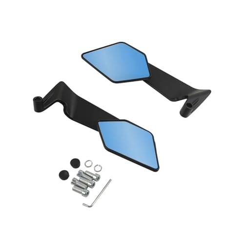 Espejos retrovisores de motocicleta azules para modelos 125 a 1390