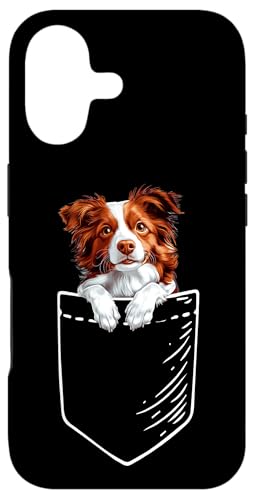 Mens Womens Funny Kids Pocket Red Border Collie Lover �X�}�z�P�[�X iPhone 17 �p