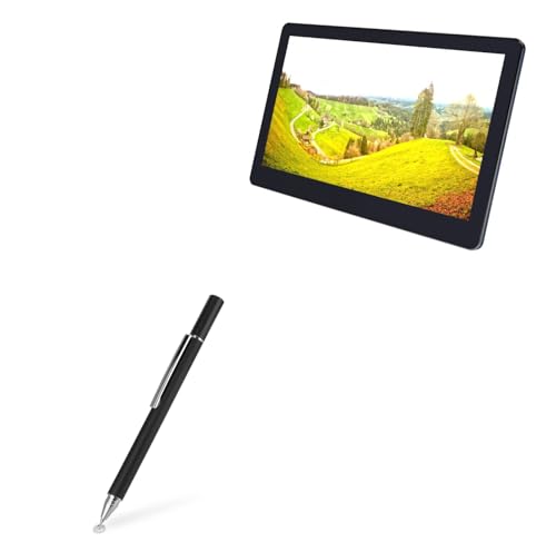 BoxWave Stylus Pen Compatible with Gechic On-Lap 1503I - FineTouch Capacitive Stylus, Super Precise Stylus Pen - Jet Black