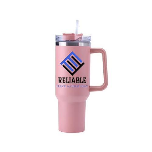 Reliable Coffee Tumbler – 20oz, 30oz, and 40oz Sizes for Every Sip, for Ultimate Convenience, Options for Every Need, for All-Day Enjoyment, (Light Pink, 40 OZ) by Reliable - Used condition - US$6.61