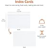 Amazon Basics Ruled Lined Index Cards for Notes, Studying, Flash Cards, White, 4 x 6, 500 Count (5 Packs of 100)