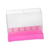 Veemoon Caja Organizadora para Brocas de Uñas Estuche Transparente para Almacenamiento de Cabezales de Torno Práctica y Duradera para Manicura y Salón de Uñas