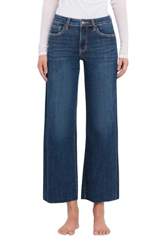 Women's Tummy Control Mid-Rise Wide Leg Jeans in Finders Keepers