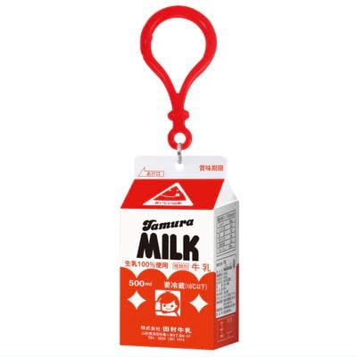 ミニチュア牛乳パック 約6cm Amazon | 全国パックドリンク ミニミニケース [3.田村牛乳(山形県