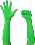 JOMOCARE Chromakey Gloves Green Chroma Key Glove Invisible Effects Background Chroma Keying Gloves for Green Screen Photography Photo Video (Tight, Green)