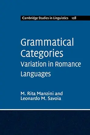 Grammatical Categories book cover
