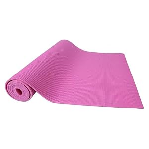 Fitvids All-Purpose 1/4-Inch High Density Anti-Tear Exercise Yoga Mat with Carrying Strap, Pink — photo 2 of 5