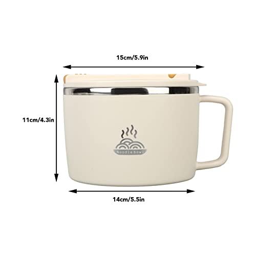 Ramen Cooker Microwave Noodle Bowl with Chopsticks and Spork - Image 3