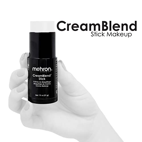 Mehron Makeup Creamblend Stick - Body Paint (.75Oz) (White) #TOP1