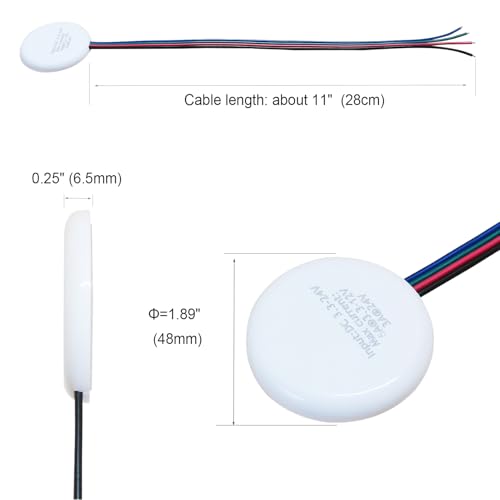 Yogcow Concealed 12V LED Touch Dimmer Switch, DC 3.7-24V 72W Touch Sensor Ste...