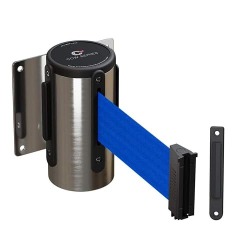 Crowd Control Wall Mount Retractable Belt Barrier 11 ft