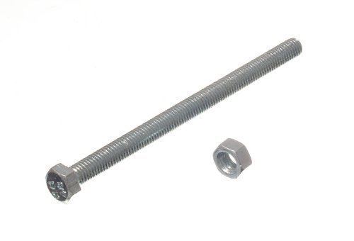 Vis M5 x 75mm boulon hexagonal à filetage total acier zingué pour quincaillerie