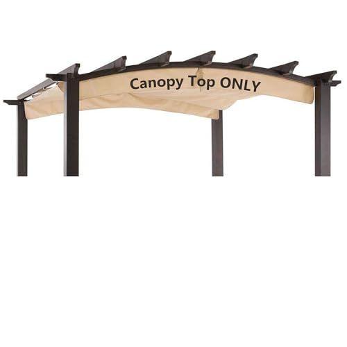 BOJAVOM Pergola Shade Cover Replacement Canopy Top Compatible with Home Depot Hampton Bay Arched Pergola Model #GFM00469A - Beige(Canopy Top Only)