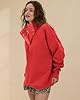 Locachy Womens Casual Button Henley Neck Cotton Ov... #5