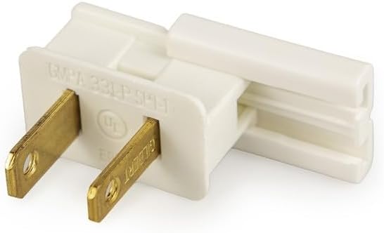 Pro Christmas Male Vampire Plug - Bag of 50 Slide-On Gilbert Plugs for Custom Cut Holiday & Christmas Lights or Extension Cords - Fits 18/2 Zip Cord - Green
