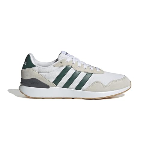 adidas Herren Run 60S 4.0 Shoes, FTWR White/Collegiate Green/Grey One, 46 EU – Ansicht 2