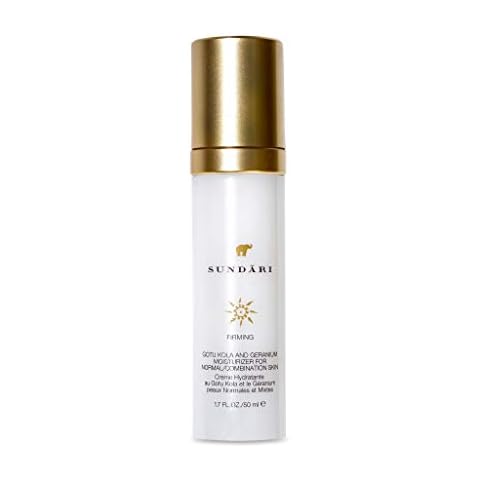 SUNDARI Gotu Kola and Geranium Moisturizer, 1.7 Fl Oz, Firming and Anti-Aging with Natural Botanicals, Reduce Fine Lines, Soft and Nourished Skin Cover