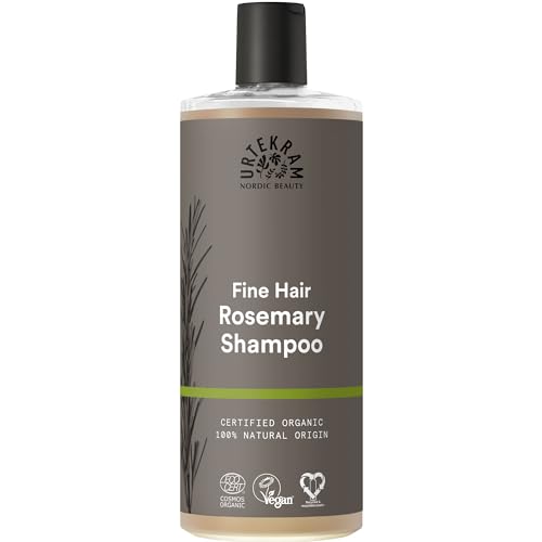 Urtekram - Urtekram Shampooing bio au romarin ECOCERT, cheveux fins, 500 ml, l'emballage peut varier
