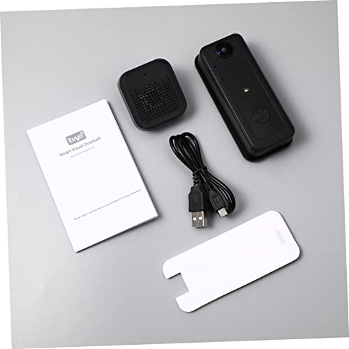 UKCOCO 2 Unidades Campainha Câmera Wi-fi Sem Fio Câmera Sem Fio Plástico Wifi Doméstico