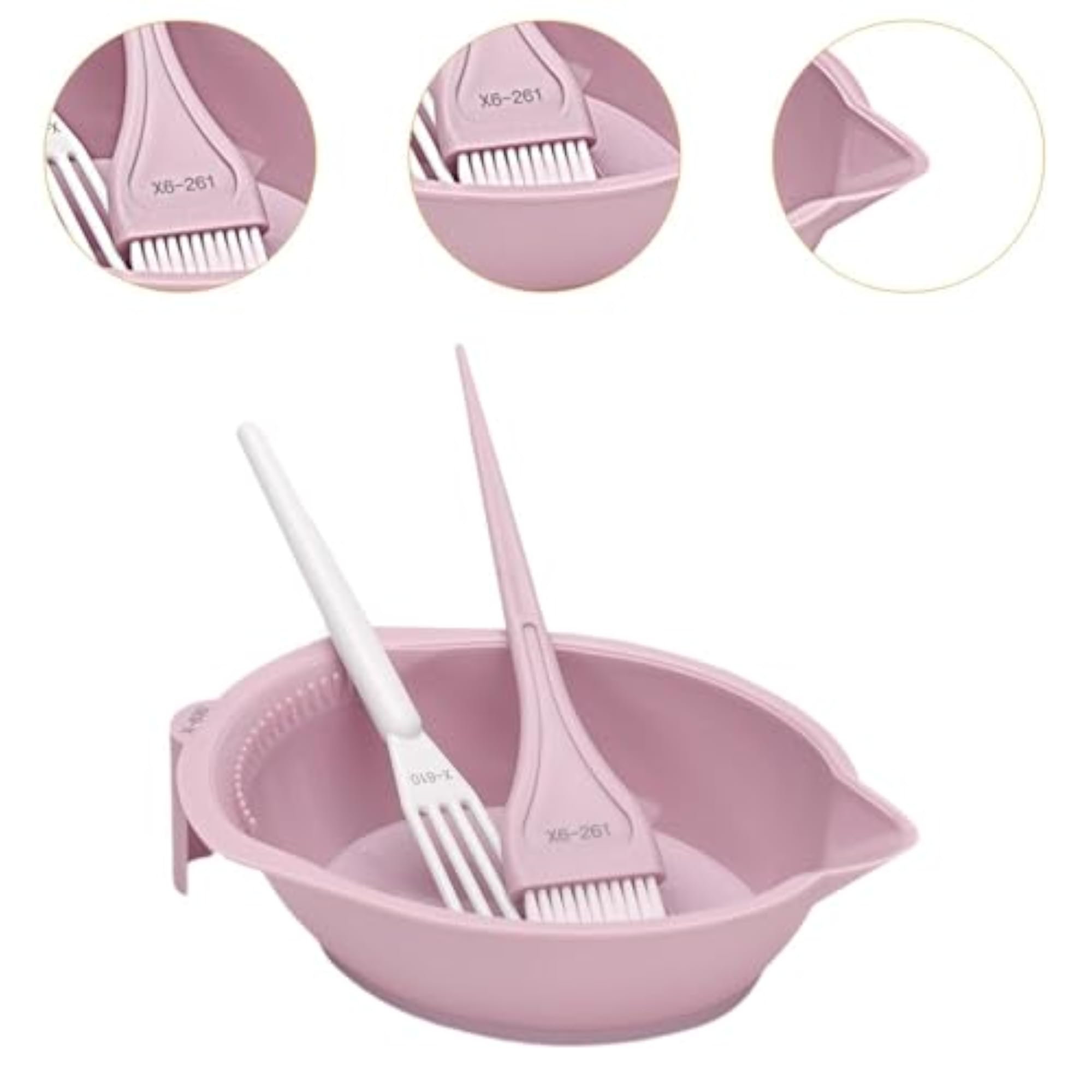 Hair Coloring Tool Dye Brush and Bowl Set for DIY Dyeing