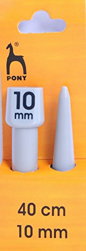 Pony Plastic Knitting Pins/ Knitting Needles 40cm long - 10mm
