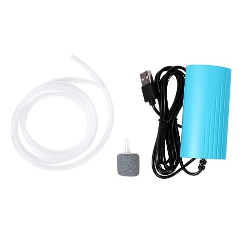 Abaodam Mini Aquarium Air Pump Mute Oxygen Pump for Fish Tank Portable Energy Saving Air Pump with Interface for Aquariums Outdoor Fishing Grounds High Displacement Durable