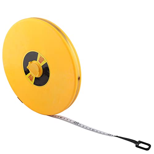 Qukaim Measuring Tool Retractable Tape Measure, 100 Meters, Anti-Fall Handshake Ruler, Construction Measuring Tool, Layout Tool, Compact Design