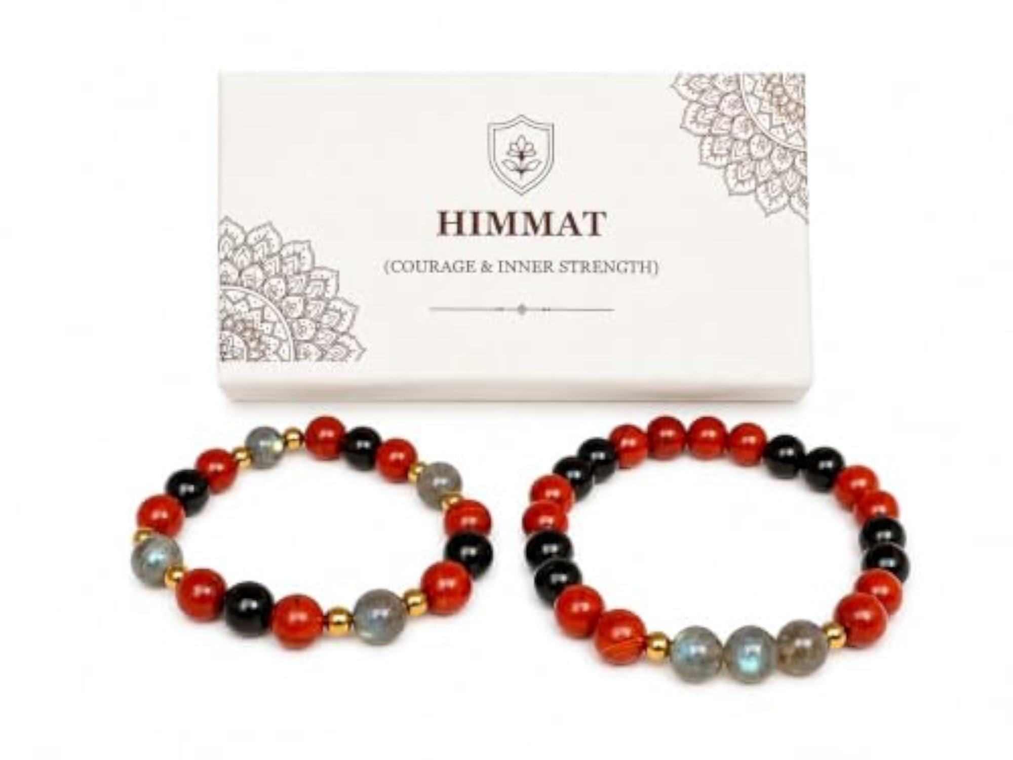 Himmat Crystal Bracelet Set for Bhaiya Bhabhi
