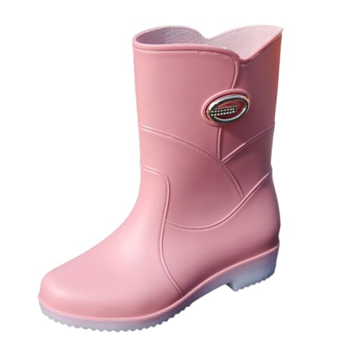 Bottes en caoutchouc antidérapantes pour femme avec semelle de sécurité haute adhérence