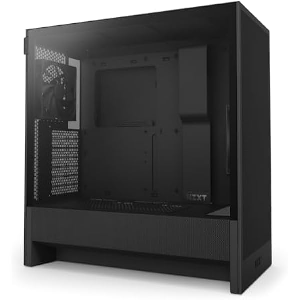 NZXT H5 Flow - Kompaktowa obudowa ATX Mid-Tower PC dla graczy - 2 x 120 mm wentylatory w zestawie - 360 mm przednia i 240 mm górna chłodnica - system zarządzania kablami - Czarny