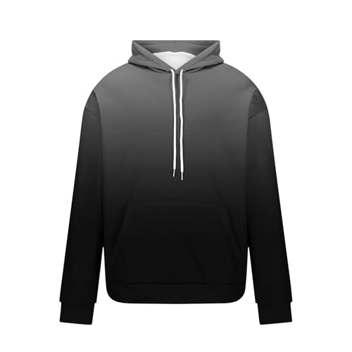 Mens Ombre Color Hoodies Pullover Casual Lightweight Long Sleeve Drawstring Hooded Sweatshirt Fall Outfit with Pocket3