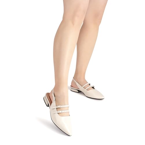 Sapato Piccadilly Slingback Maxi Silvia 279033 Off White