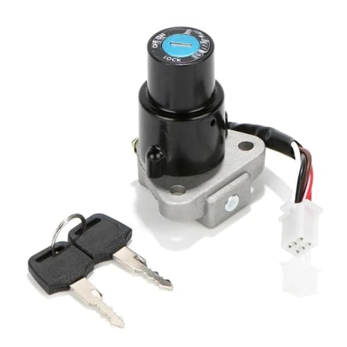 Interruptor de encendido para Klr650 1987-2007 con llaves y cableado de 6 pines 3
