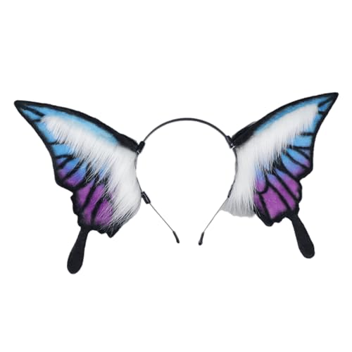 Serre-tête papillon cosplay et accessoire cheveux soirée déguisée fille et femme