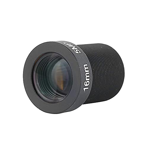 Obiettivo Grandangolare, 16 mm 5 mp F/2.0 Ad Alta Definizione Obiettivo A Fuoco Fisso Lens M12 Utilizzato Per Obiettivo CCTV Adatto Per La Maggior Parte Dei Modelli Di Fotocamera