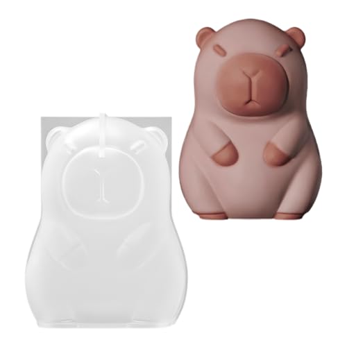 Moldes de animales, forma de capibara en 3D, antiadherente, flexible, reutilizable, molde para helado, tartas, joyería, decoración, suministros de manualidades