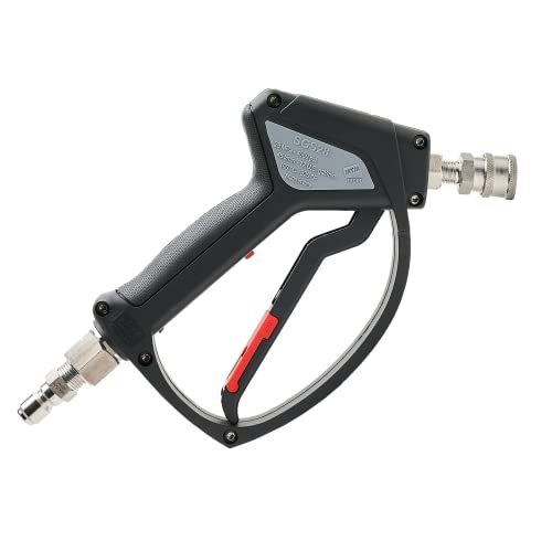 MTM Hydro SGS28 Pressure Washer Trigger Gun with Installed Stainless Steel Connection Fittings Commercial Grade