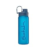 satch Sport-Trinkflasche BPA-frei 650ml, Auslaufsicher und Kohlensäure geeignet, für Sport- und Erfrischungsgetränke Blue Tritan - Blau