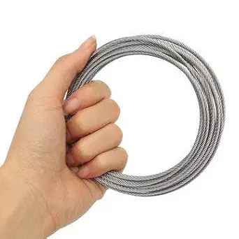 WorldCare 3Mm Stainless Steel Wire Rope Tensile Diameter Structure Cable [5M] (Imported Item)16276