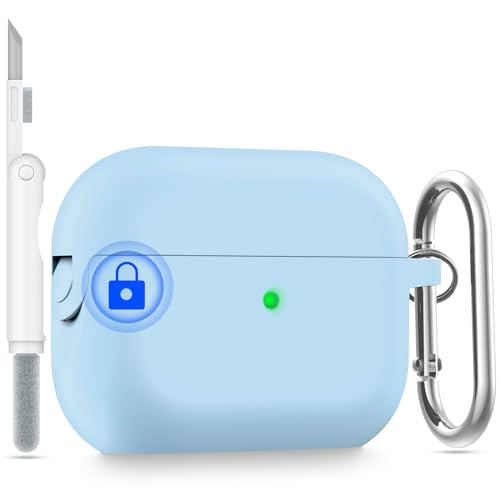 BRG for AirPods Pro (2nd/1st Generation) Case, Soft Silicone Shock-Absorbing Protective Cover with Cleaner Kit & Keychain, Compatible with Apple AirPods Pro Case for Women Men